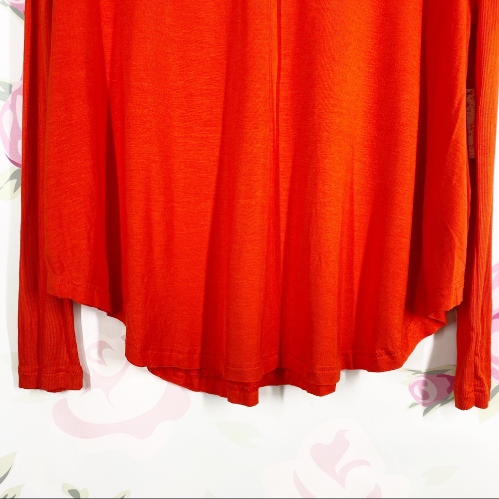 NWT Free People Moonshine Love Glare Orange Long Sleeve Tunic Top XS - Picture 9 of 14